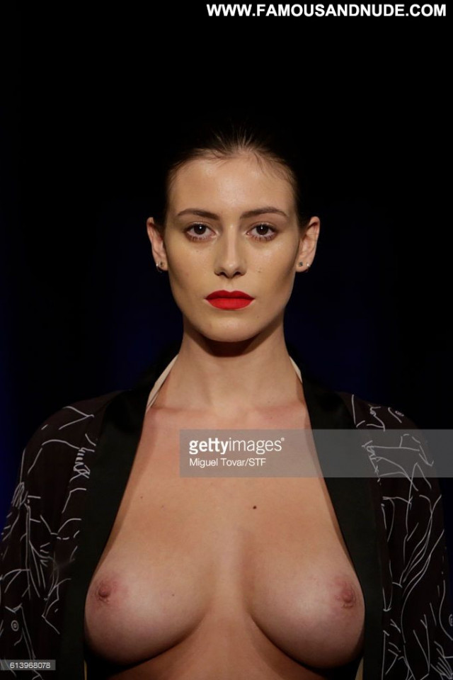 Alejandra Guilmant Mercedes Benz Fashion Week Boobs Posing Hot Big