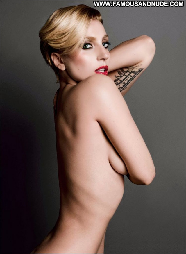 Lady Gaga V Magazine Singer Topless American Magazine Celebrity Babe