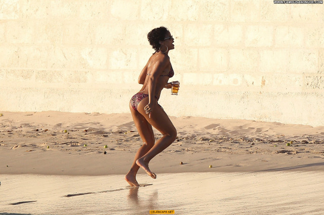 Rihanna No Source Barbados Candid Candids Bar Bikini Babe