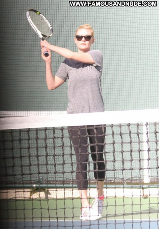 Kirsten Dunst Los Angeles Celebrity Babe Paparazzi Beautiful Tennis