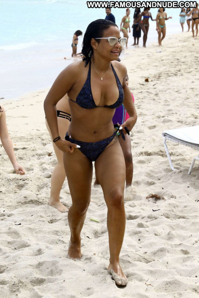 Christina Milian The Beach Beautiful Beach Babe Posing Hot Paparazzi