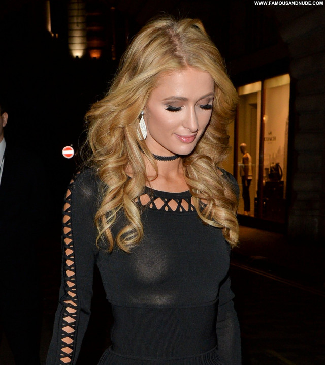 Paris Hilton No Source Beautiful Celebrity Babe Braless Candids See