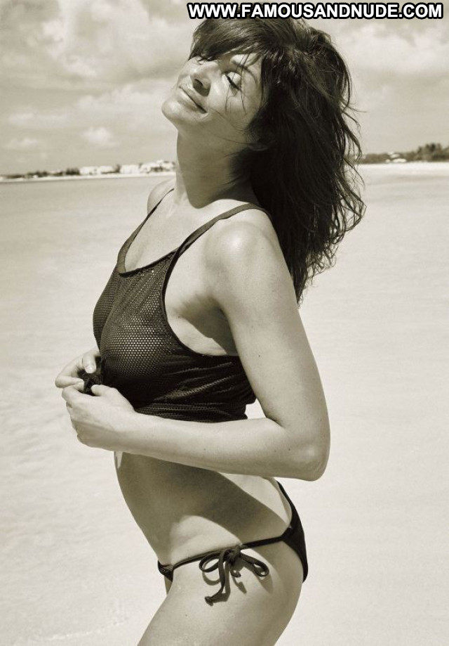 Helena Christensen No Source Posing Hot Topless Celebrity Magazine