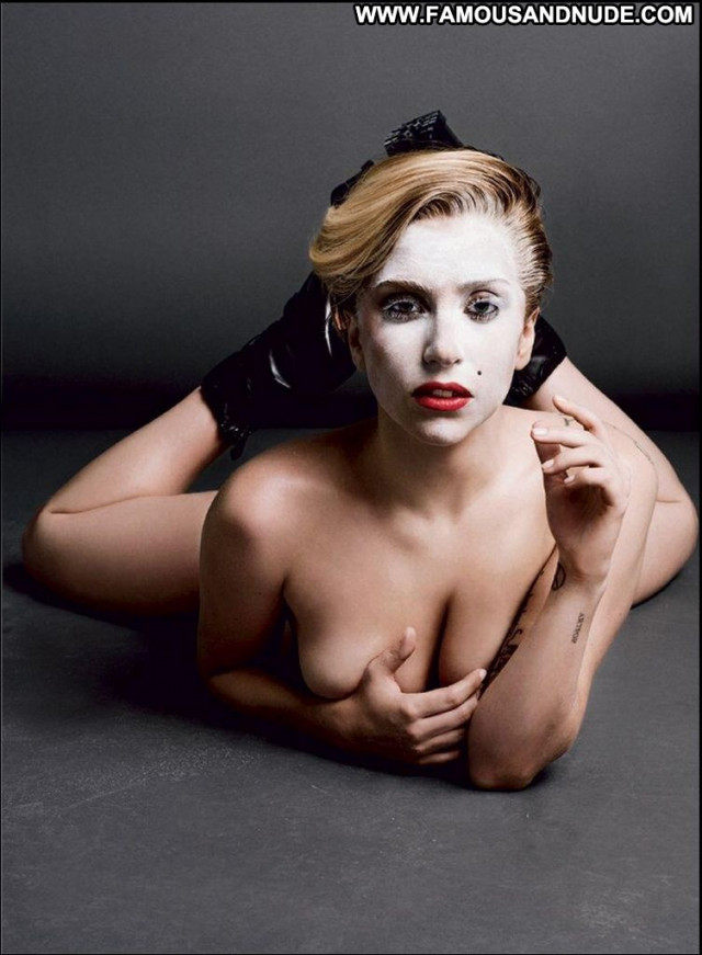Lady Gaga V Magazine Topless Singer American Magazine Celebrity Babe