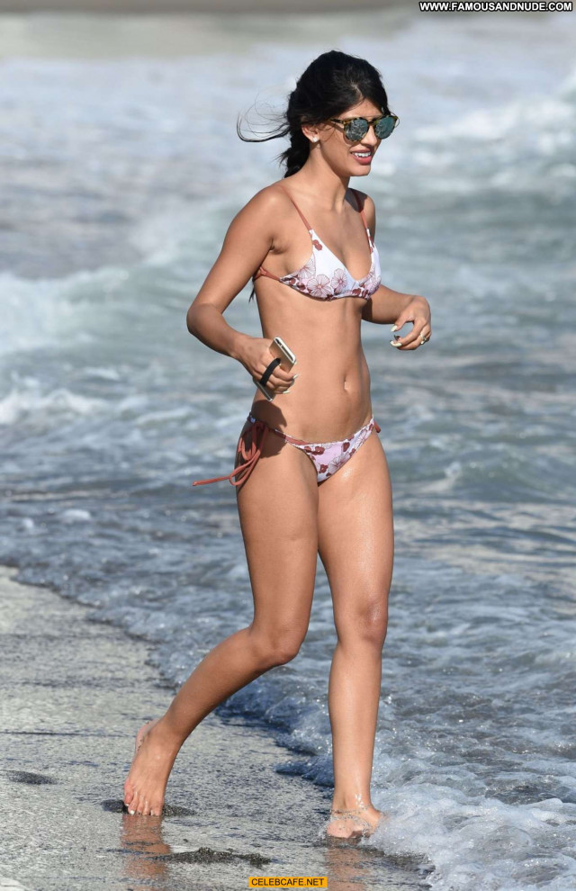 Jasmin Walia The Beach Posing Hot Celebrity Bikini Babe Beautiful