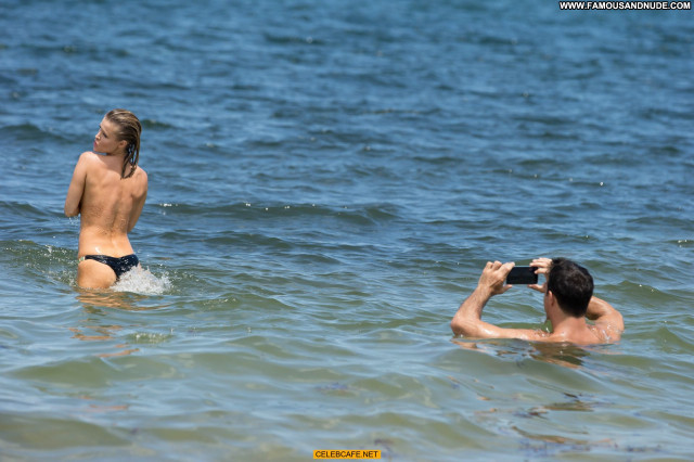 Joanna Krupa The Beach Beautiful Celebrity Topless Toples Black