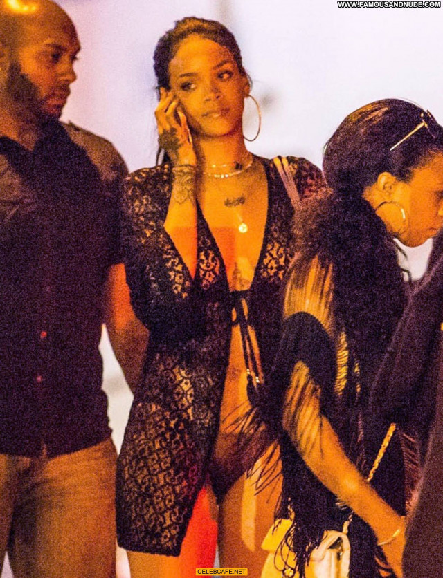Rihanna No Source See Through Celebrity Beautiful Babe Nude Tits