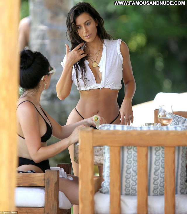 Kim Kardashian Photo Shoot Ass Babe Topless Posing Hot Beautiful Wet