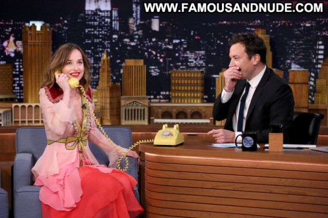 Dakota Johnson The Tonight Show Celebrity Beautiful Posing Hot