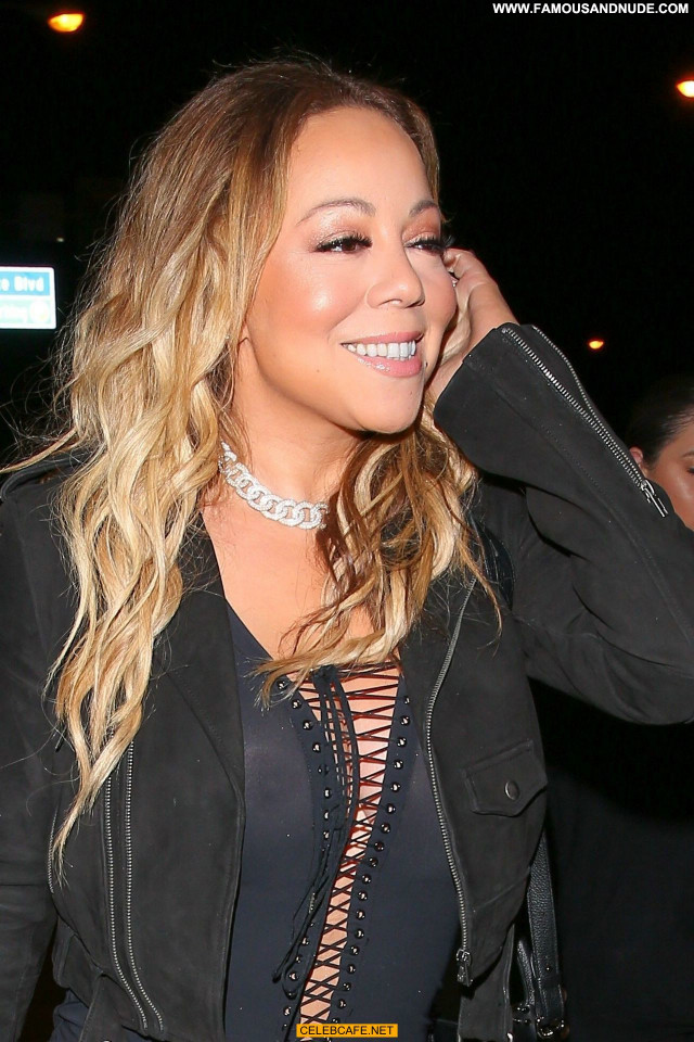Mariah Carey No Source Celebrity Night Club Posing Hot Babe Car Club