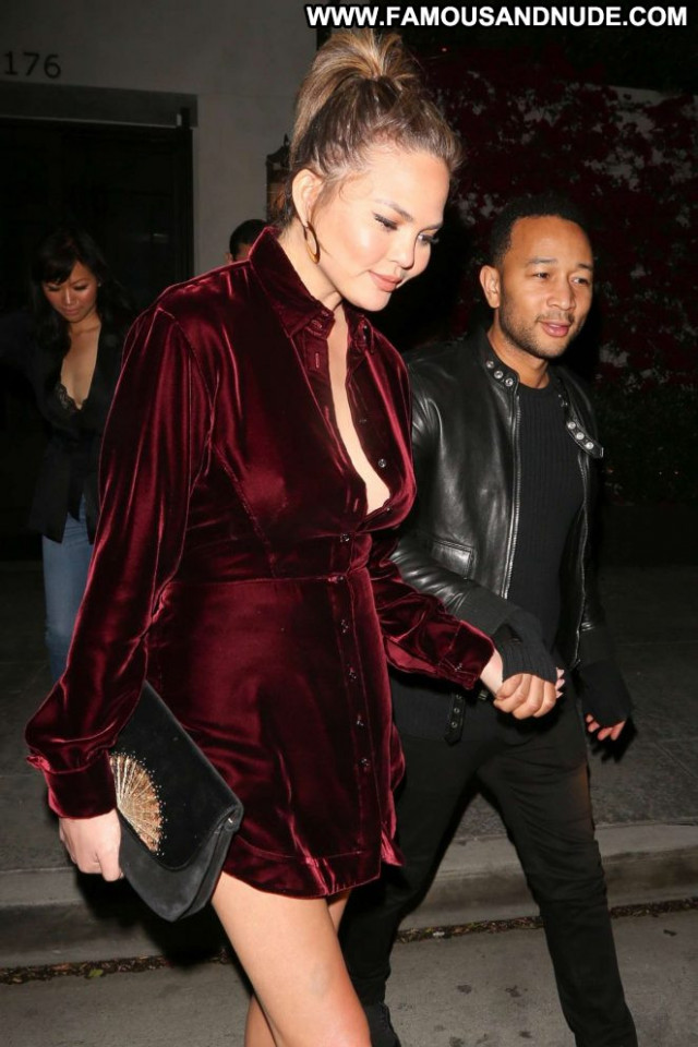 Chrissy Teigen Beverly Hills Paparazzi Posing Hot Celebrity Beautiful