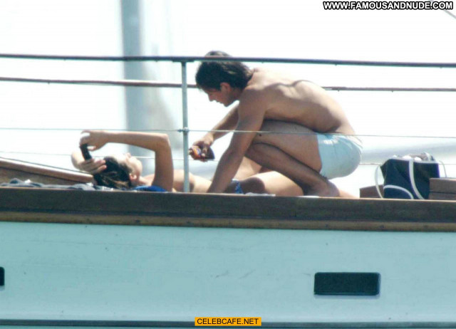 Manuela Arcuri No Source Yacht Topless Beautiful Toples Posing Hot