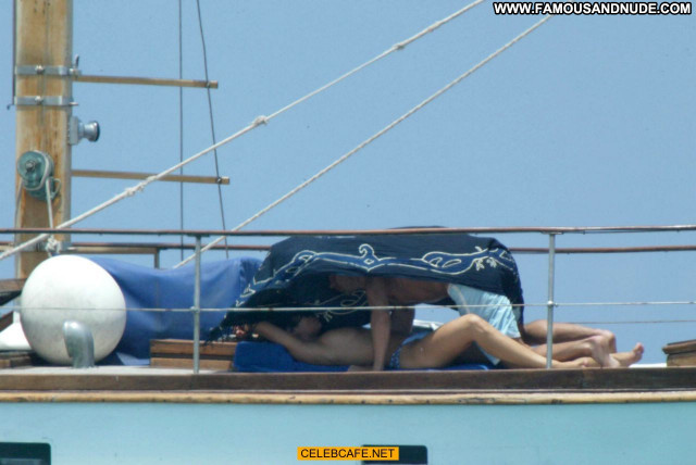 Manuela Arcuri No Source Beautiful Celebrity Posing Hot Topless Yacht