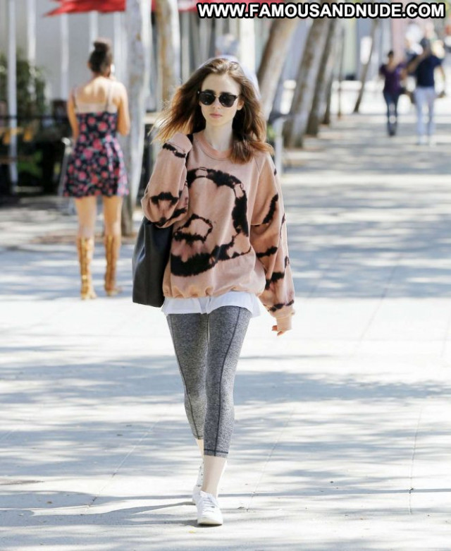 Lily Collins West Hollywood West Hollywood Babe Paparazzi Celebrity