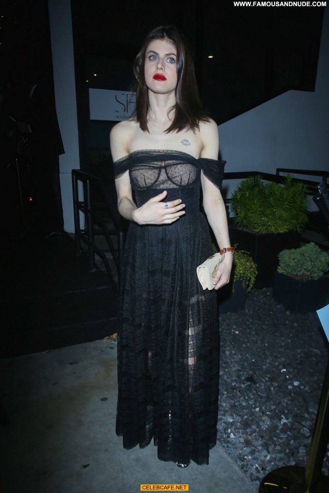 Alexandra Daddario No Source Posing Hot Beautiful See Through Party