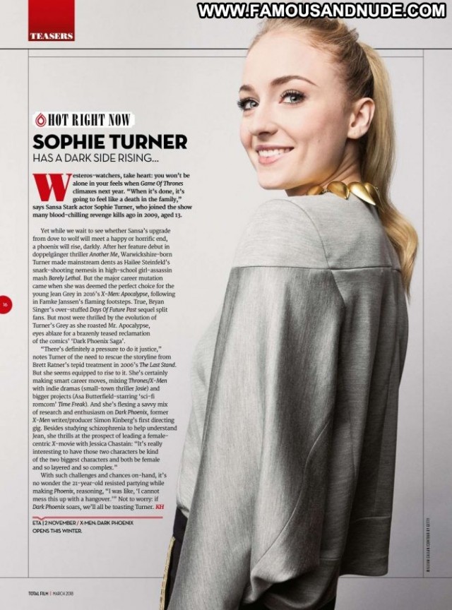 Sophie Turner No Source Magazine Beautiful Posing Hot Celebrity
