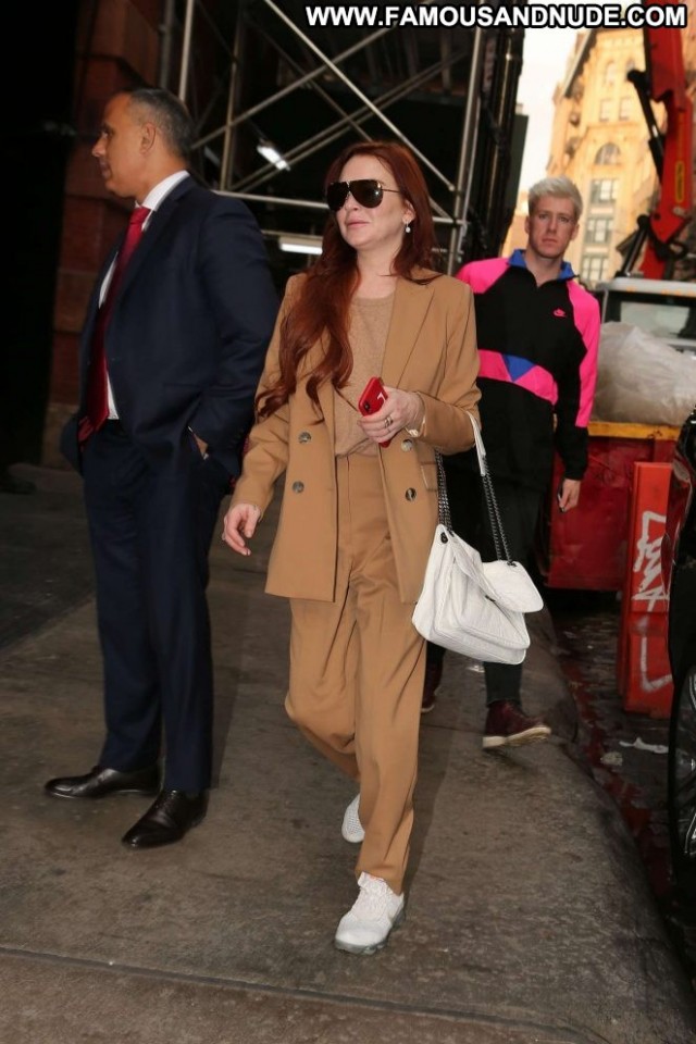 Lindsay Lohan New York Celebrity Beautiful Babe New York Paparazzi