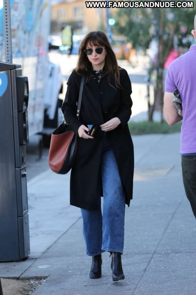 Dakota Johnson Los Angeles Posing Hot Celebrity Paparazzi Beautiful