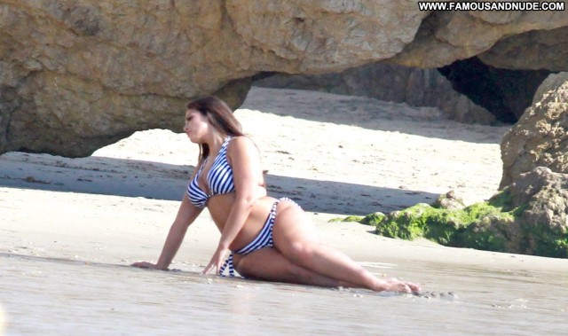 Ashley Graham The Beach In Malibu Swimsuit Beach Celebrity Babe Plus