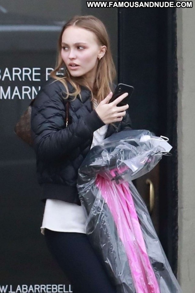 Lily Rose Depp Los Angeles Babe Beautiful Posing Hot Paparazzi