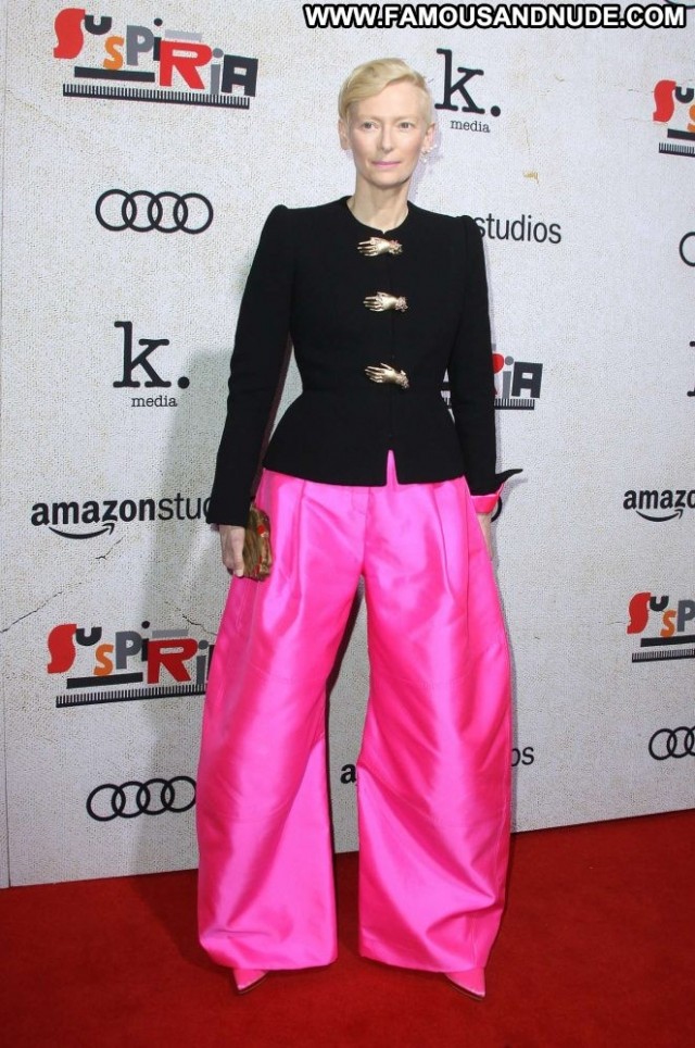 Tilda Swinton Los Angeles Posing Hot Celebrity Los Angeles Paparazzi