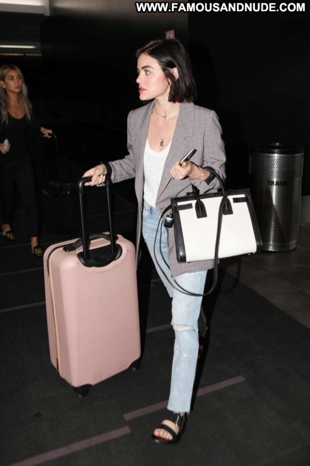 Lucy Hale Lax Airport Posing Hot Los Angeles Angel Paparazzi Babe Lax