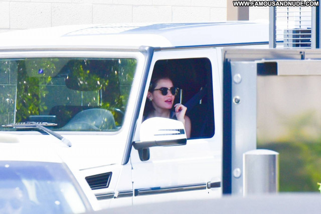 Lucy Hale Drive Thru Beautiful Babe Posing Hot Celebrity Paparazzi